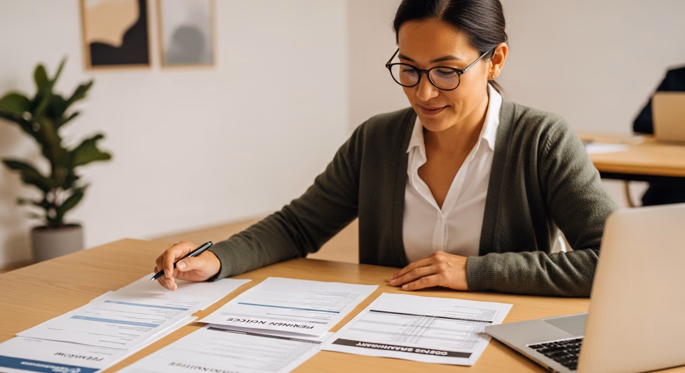 WorkCover adviser reviewing premium invoice and open claims