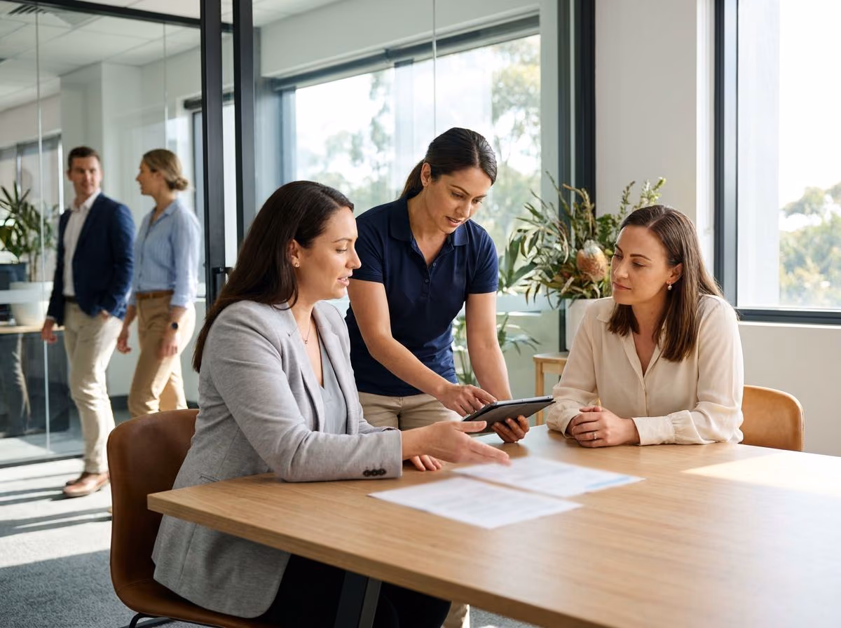 Injury manager coordinating care with treaters and employer
