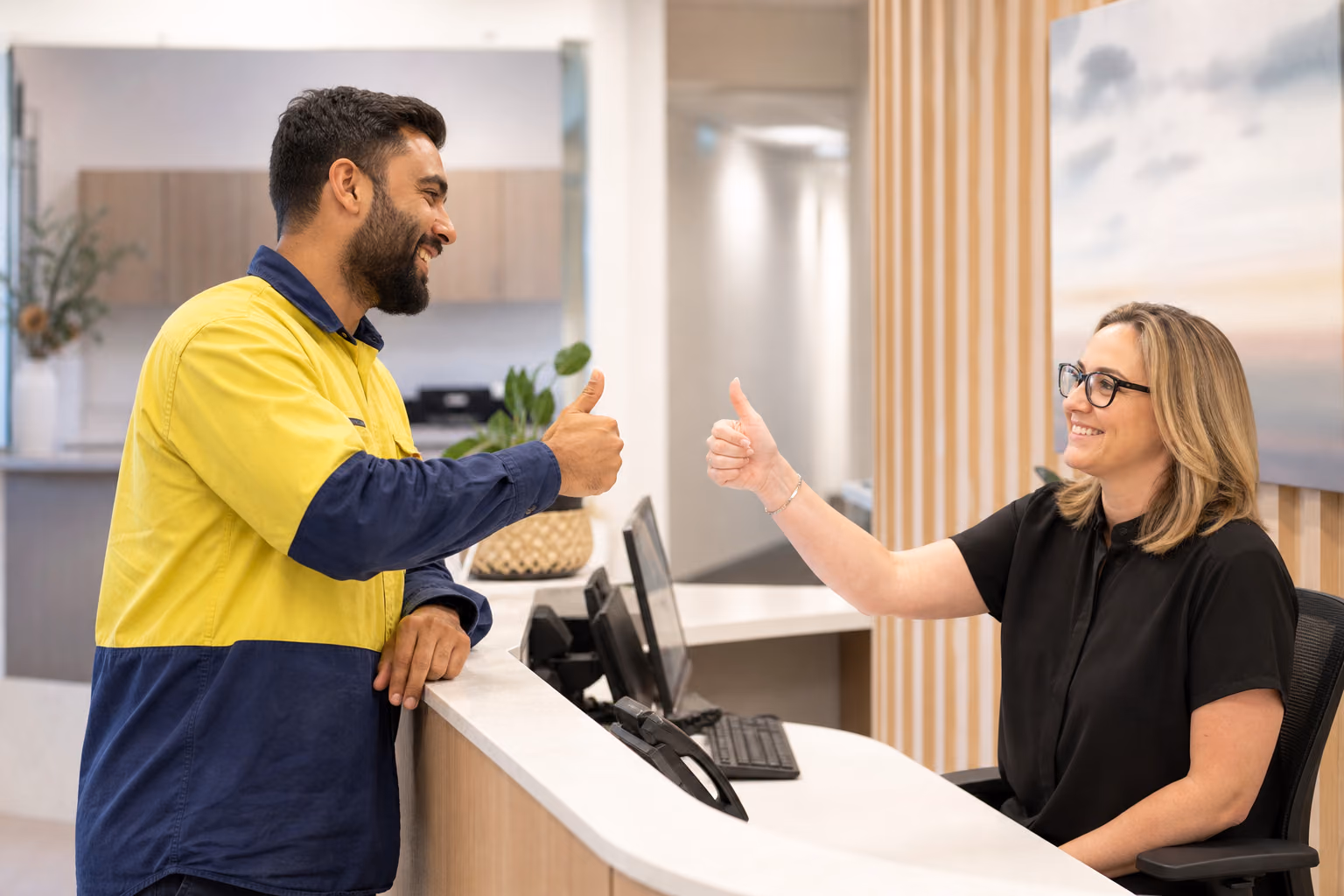 Injury manager closing a well-documented case with the worker