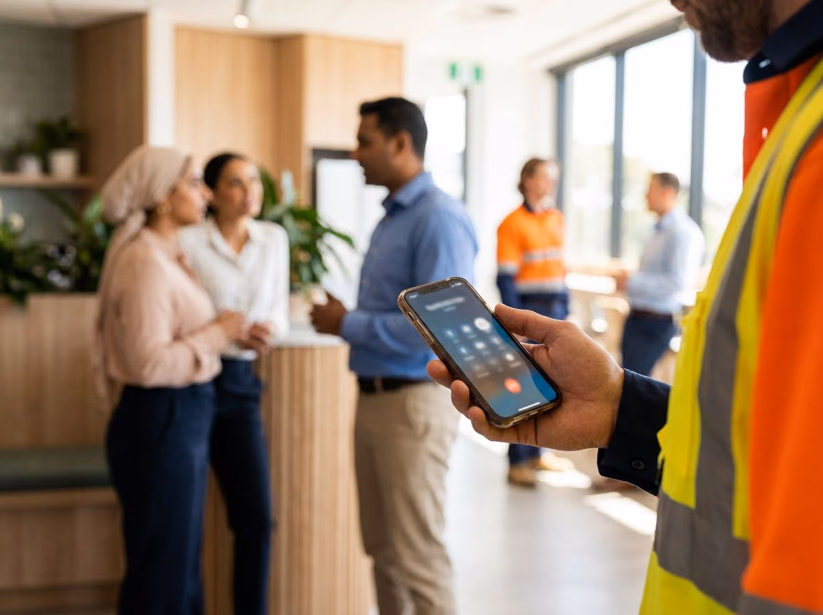 Worker calling the triage line after an injury