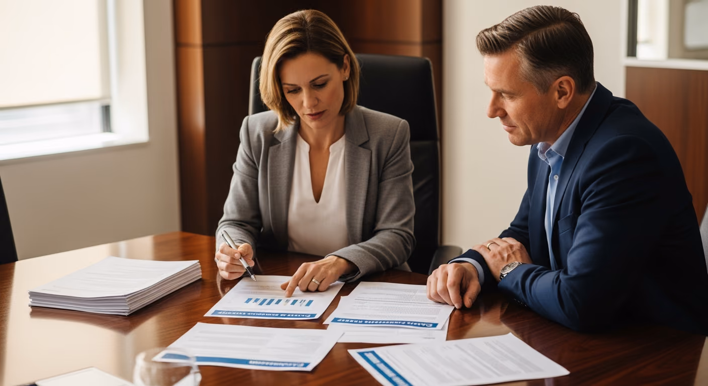 WorkCover adviser presenting a premium reduction strategy
